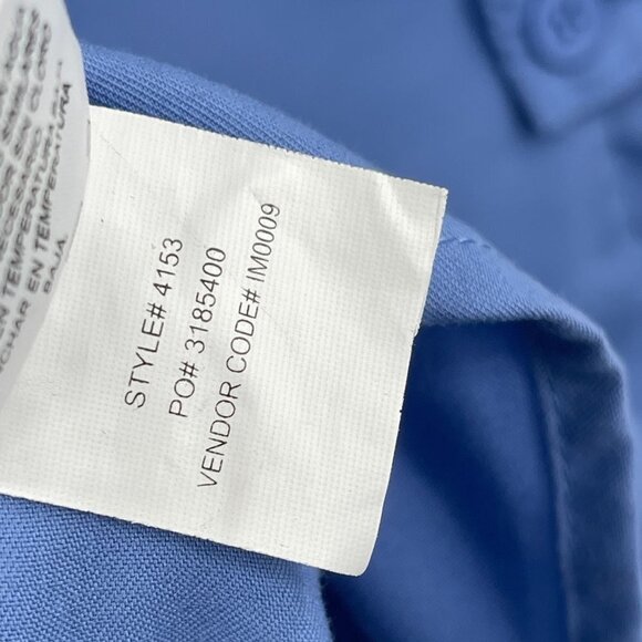 New Grey's Anatomy 3 Pocket Mock Wrap Scrub Top Style 4153 Ciel Blue Small - Picture 7 of 7